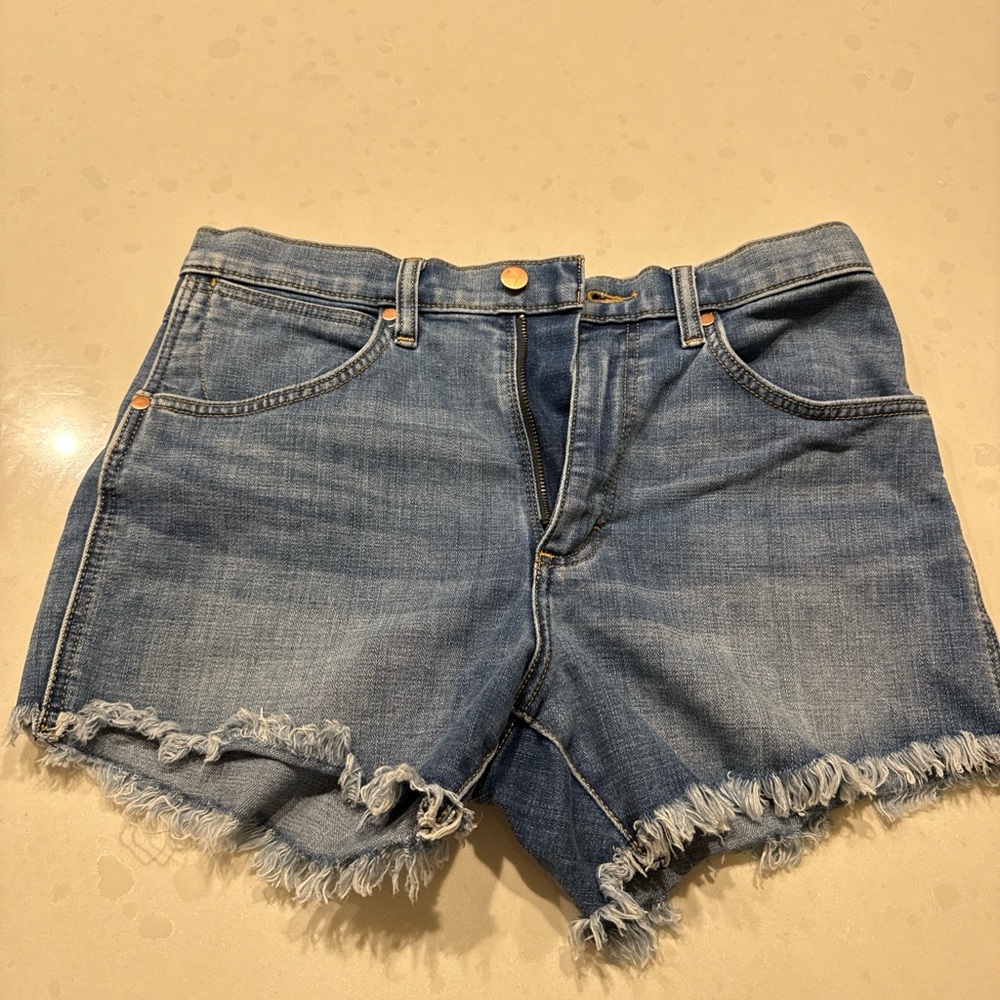 Wrangler Denim High waisted Women's Frayed Shorts
